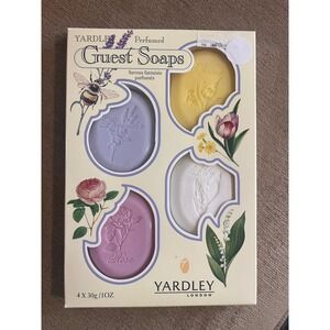 YARDLEY Vintage Assorted Perfumed Guest‎ Soaps Set 4 Bars NIB